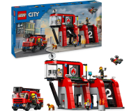 Klocki LEGO® LEGO City 60414 Remiza strażacka z wozem strażackim